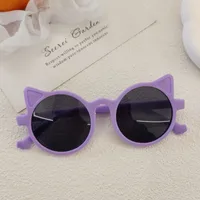 Sweet Simple Style Solid Color Resin Special-Shaped Mirror Full Frame Glasses sku image 6
