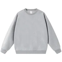 American-Style Polar Fleece Thickened Heavy Thermal Round-Neck Sweater Loose Shoulder Trendy Men And Women Pullover Custom Printed Logo main image 1