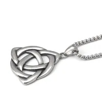 Hip-Hop Celtic Knot Titanium Steel Men's Pendant Necklace main image 5