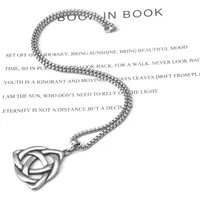 Hip-Hop Celtic Knot Titanium Steel Men's Pendant Necklace sku image 4