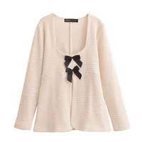 Holiday Banquet Travel Women's Casual Elegant Streetwear Bow Knot Polyester Pant Co-ord Set Shorts Sets sku image 3