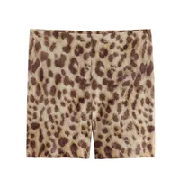 Holiday Daily Selfie Women's Casual Elegant Streetwear Leopard Polyester Shorts Co-ord Set Shorts Sets sku image 4