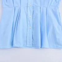 Women's Shirt Dress Elegant Shirt Collar Long Sleeve Solid Color Above Knee Holiday Banquet Travel main image 5
