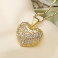 Retro Classic Style Commute Red Heart Copper Women's Pendant Necklace main image 4