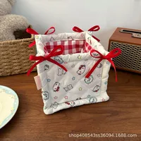 Cute Bear Strawberry Cloth Storage Box sku image 5