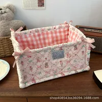 Cute Bear Strawberry Cloth Storage Box sku image 12