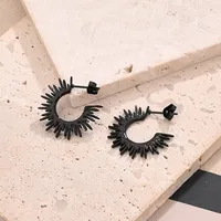 1 Pair/Package Casual Modern Style Simple Style Multicolor Sun Simple Handmade Polishing Plating 304 Stainless Steel 18K Gold Plated Colorful Plating Rose Gold Plated Ear Studs sku image 4