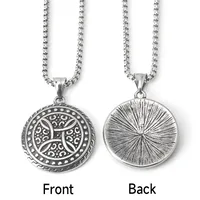 Hip-Hop Rock Punk Geometric Titanium Steel Unisex Pendant Necklace main image 5