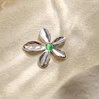 Vacation Classic Style Flower 304 Stainless Steel Plating Charms sku image 2