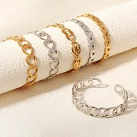 Vacation Classic Style Solid Color 304 Stainless Steel Plating Women's Bangle main image 2