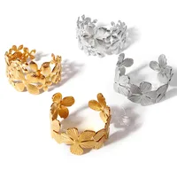 Vacation Classic Style Solid Color 304 Stainless Steel Plating Women's Bangle main image 4