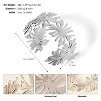 Vacation Classic Style Solid Color 304 Stainless Steel Plating Women's Bangle sku image 9