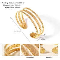 Vacation Classic Style Solid Color 304 Stainless Steel Plating Women's Bangle sku image 36