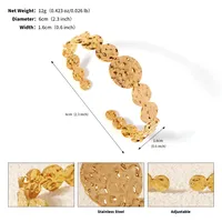 Vacation Classic Style Solid Color 304 Stainless Steel Plating Women's Bangle sku image 17