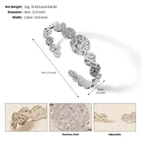 Vacation Classic Style Solid Color 304 Stainless Steel Plating Women's Bangle sku image 7