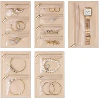 Solid Color Lingge Pu Leather Jewelry Boxes main image 5