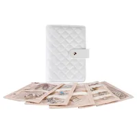 Solid Color Lingge Pu Leather Jewelry Boxes sku image 1