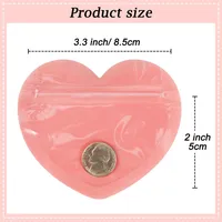 Heart Shape Solid Color PVC Jewelry Packaging Bags main image 2