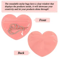 Heart Shape Solid Color PVC Jewelry Packaging Bags main image 3
