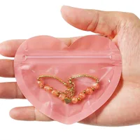 Heart Shape Solid Color PVC Jewelry Packaging Bags main image 5