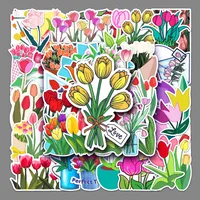 1 Piece Tulips School Graduation PVC Self-adhesive Cute Pastoral Stickers main image 1