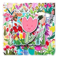 1 Piece Tulips School Graduation PVC Self-adhesive Cute Pastoral Stickers main image 2