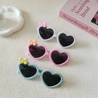 Sweet Simple Style Heart Shape Resin Special-Shaped Mirror Full Frame Glasses main image 1