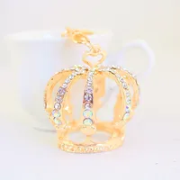 1 Piece Cute Sweet Crown Alloy Inlay Rhinestones Women's Keychain main image 3
