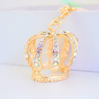1 Piece Cute Sweet Crown Alloy Inlay Rhinestones Women's Keychain main image 4