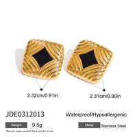 Basic Classic Style Commute Geometric 316 Stainless Steel  Women's Bracelets Earrings Necklace sku image 4