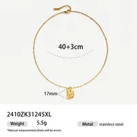 Modern Style Geometric Titanium Steel Men's Necklace sku image 2