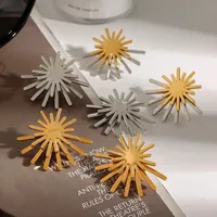 Basic Modern Style Simple Style Geometric Sun 316 Stainless Steel  Earrings Ear Studs main image 3