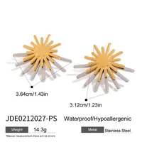Basic Modern Style Simple Style Geometric Sun 316 Stainless Steel  Earrings Ear Studs sku image 2