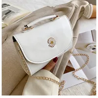 Women's Pu Leather Daisy Business Square Flip Cover Square Bag main image 3