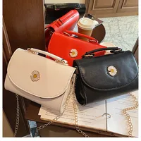 Women's Pu Leather Daisy Business Square Flip Cover Square Bag main image 1