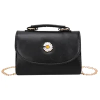 Women's Pu Leather Daisy Business Square Flip Cover Square Bag main image 5