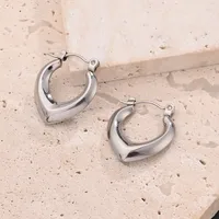 1 Pair/Package Casual Modern Style Simple Style V Shape Handmade Polishing Plating 304 Stainless Steel 18K Gold Plated Colorful Plating Rose Gold Plated Earrings main image 6