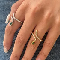 Basic Classic Style Commute Snake 316 Stainless Steel  Women's Rings main image 9