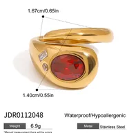 Basic Classic Style Commute Snake 316 Stainless Steel  Women's Rings sku image 15