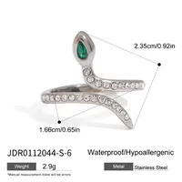 Basic Classic Style Commute Snake 316 Stainless Steel  Women's Rings sku image 2