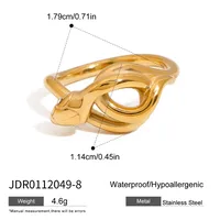 Basic Classic Style Commute Snake 316 Stainless Steel  Women's Rings sku image 11