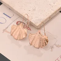 1 Pair/Package Casual Modern Style Simple Style Leaf Handmade Polishing Plating 304 Stainless Steel 18K Gold Plated Colorful Plating Rose Gold Plated Earrings main image 5