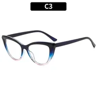 Casual Leopard Ac Cat Eye Full Frame Glasses sku image 3