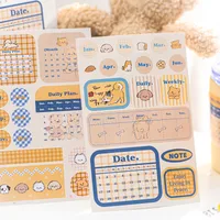 1 Set Animal Letter School Graduation Coated Paper Adhesive Sticker Cute Stickers main image 6