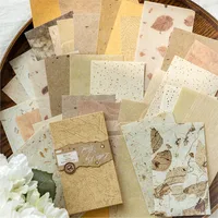 Retro Color Paper Creative DIY Decorative Material Office Supplies Scrapbooking Album Base Paper Special Paper 6 Styles 50 Sheets/Package main image 4