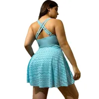 Women's Bohemian Solid Color 2 Pieces Set One Piece Swimwear main image 5