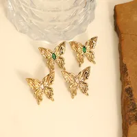 Simple Style Butterfly 304 Stainless Steel Ear Studs main image 4