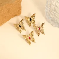 Simple Style Butterfly 304 Stainless Steel Ear Studs main image 5