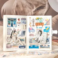 1 Piece Cartoon Learning Collage PET Cartoon Style Cute Adhesive Tape main image 5