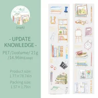 1 Piece Cartoon Learning Collage PET Cartoon Style Cute Adhesive Tape sku image 4